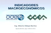 Aguascalientes, Ags. Febrero 2015. Ing. Alberto Aldape Barrios INDICADORES INDICADORESMACROECONÓMICOS.