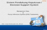 Manajemen  Data  & Fuzzy Inference System (FIS) Tsukamoto