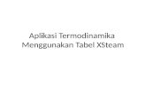 Aplikasi Termodinamika  Menggunakan Tabel XSteam