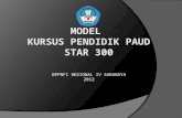 MODEL  KURSUS PENDIDIK PAUD star 300
