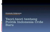 Teori-teori tentang Politik  Indonesia  Orde Baru
