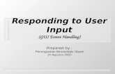 Responding to User Input (GUI Event Handling)