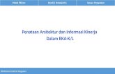 Penataan Arsitektur dan Informasi Kinerja Dalam  RKA-K/L