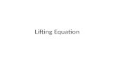 Lifting Equation
