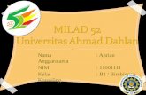 MILAD 52 Universitas  Ahmad  Dahlan