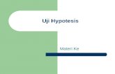 Uji Hypotesis