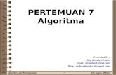 PERTEMUAN  7 Algoritma