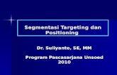 Segmentasi Targeting dan Positioning