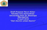 Draft Proposal Reuni Akbar  Fakultas Ilmu Komunikasi  Universitas Prof. Dr. Moestopo (Beragama)