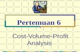Cost-Volume-Profit Analysis