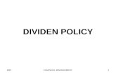DIVIDEN POLICY