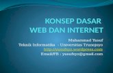 KONSEP DASAR  WEB DAN INTERNET