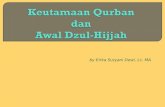 Keutamaan Qurban dan Awal Dzul-Hijjah