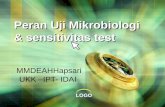 Peran Uji Mikrobiologi & sensitivitas test