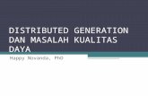 DISTRIBUTED GENERATION DAN MASALAH KUALITAS DAYA