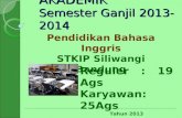 BIMBINGAN AKADEMIK Semester  Ganjil  2013-2014