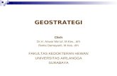 GEOSTRATEGI Oleh Dr.H. Anwar Ma’ruf, M.Kes., drh Ratna Damayanti, M.Kes, drh