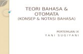 TEORI BAHASA & OTOMATA (KONSEP & NOTASI BAHASA)