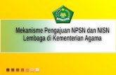 Mekanisme Pengajuan NPSN  dan  NISN Lembaga di Kementerian Agama