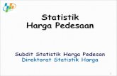 Statistik Harga Pedesaan Subdit Statistik Harga Pedesan Direktorat Statistik Harga