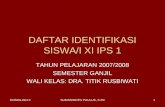 DAFTAR IDENTIFIKASI SISWA/I XI IPS 1