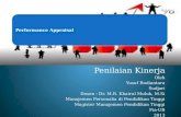 Penilaian Kinerja Oleh Yusuf  Rudiantara Sudjari Dosen  : Dr. M.R.  Khairul Muluk ,  M.Si