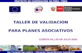TALLER DE VALIDACION  PARA PLANES ASOCIATIVOS