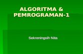 ALGORITMA  & PEMROGRAMAN -1