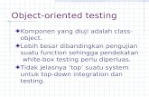 Object-oriented testing
