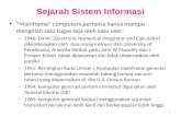 Sejarah Sistem Informasi