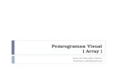Pemrograman  Visual [ Array ]