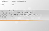 Pertemuan 20 Analisis Ragam (ANOVA)-2