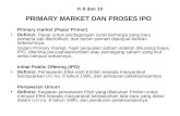 K-9 dan 10 PRIMARY MARKET DAN PROSES IPO
