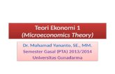 Teori Ekonomi  1 (Microeconomics Theory)