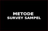 METODE  SURVEY SAMPEL