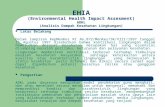EHIA (Environmental Health Impact Assesment) ADKL (Analisis Dampak Kesehatan Lingkungan)
