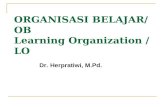 ORGANISASI BELAJAR/ OB  Learning Organization / LO