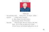 Harun Tempat/tgl lahir  :  Kebumen, 20 April  1955 Kantor :  LPMP Jawa Tengah