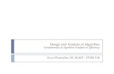 Design and A n alysis  of Algorithm Fundamentals of Algorithm Analysis in Efficiency