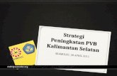 Strategi  Peningkatan PVB Kalimantan Selatan