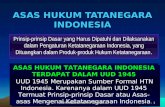 ASAS HUKUM TATANEGARA INDONESIA
