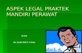 ASPEK LEGAL PRAKTEK MANDIRI PERAWAT