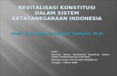 REVITALISASI KONSTITUSI DALAM SISTEM KETATANEGARAAN INDONESIA