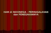HAM di INDONESIA : PERMASALAHAN dan PENEGAKANNYA