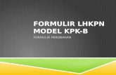 FORMULIR  LHKPN MODEL  KPK-B