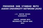 PROSEDUR DAN STANDAR MUTU  ASEAN UNIVERSITY NETWORK (AUN)