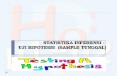 STATISTIKA INFERENSI :  UJI  HIPOTESIS  ( SAMPLE TUNGGAL)