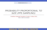 PROBABILITY PROPORTIONAL TO SIZE (PPS SAMPLING)