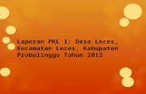 Laporan PKL 1: Desa  Leces, Kecamatan Leces, Kabupaten Probolinggo Tahun 2012