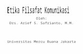 Oleh: Drs. Arief S. Safrianto, M.M. Universitas Mercu Buana Jakarta